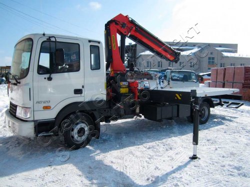 Автоэвакуатор Hyundai-120 с КМУ